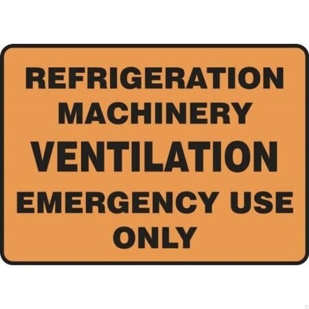 Accuform SAFETY SIGN REFRIGERATION MACHINERY MEQT502XV MEQT502XV